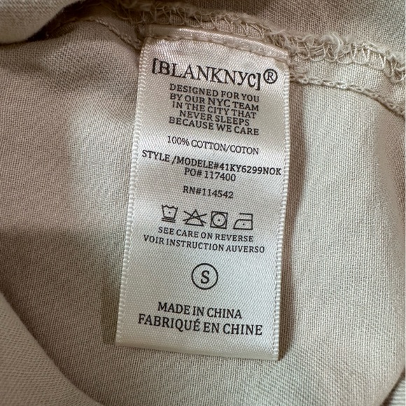 BLANK NYC Tan Khaki Bomber Jacket Size Small - Picture 6 of 10